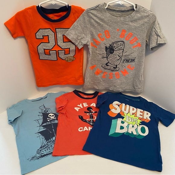 Carter's Other - CARTER'S Toddler Boys 6 Piece T-Shirt Bundle Big Brother & More Size 3T